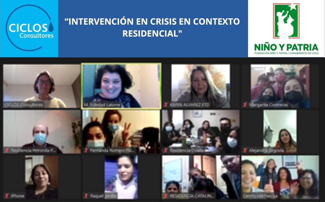 Curso “Intervención en Crisis en Contexto Residencial” para Fundación Niño y Patria.
